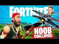 FORTNITE NOOB Challenge: Survive the CRAZY Battle Royale! | K-City GAMING