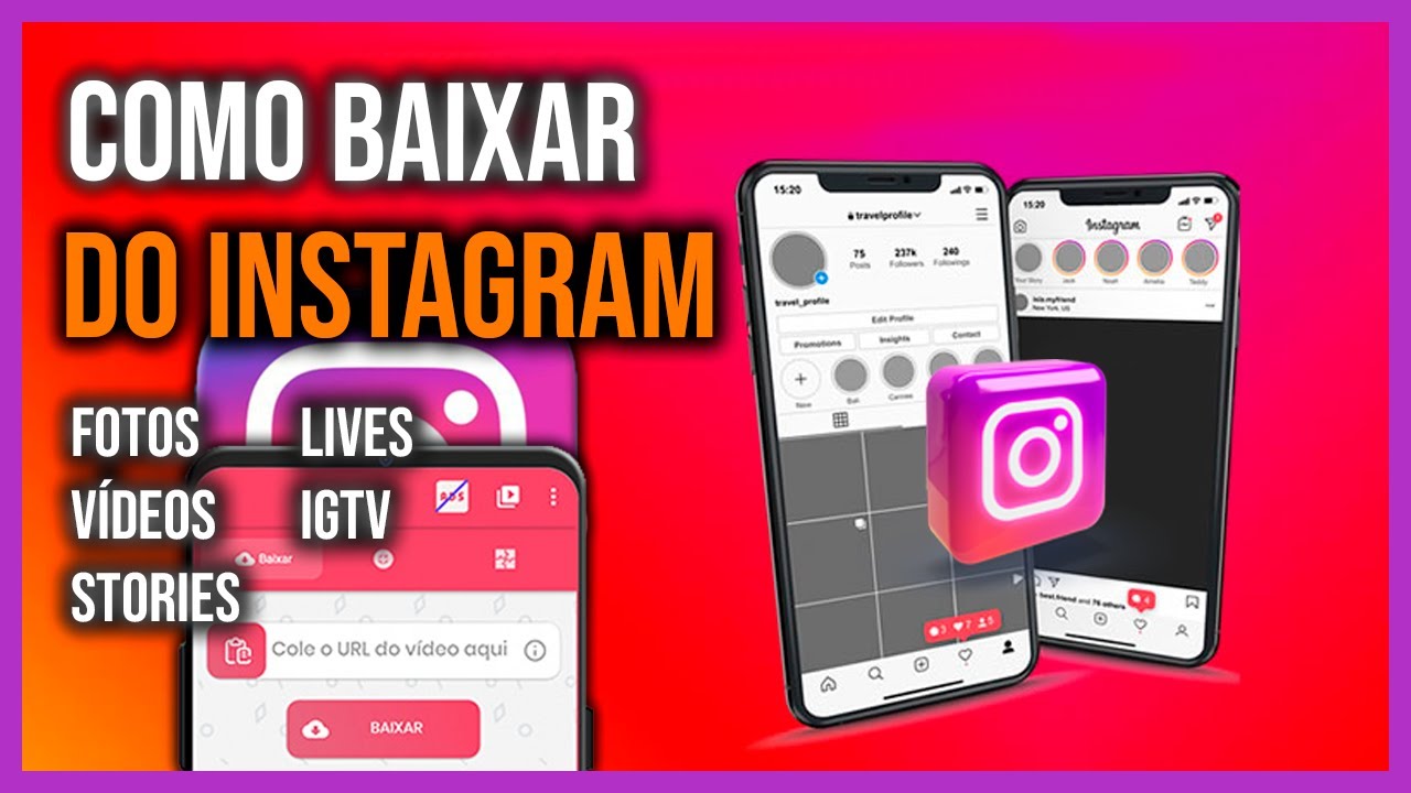 Como baixar Fotos, Vídeos, Lives e IGTV do Instagram Passo a Passo