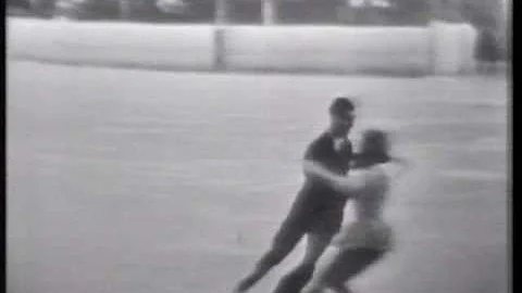 June Markham & Courtney Jones 1958 World Ice Dance...