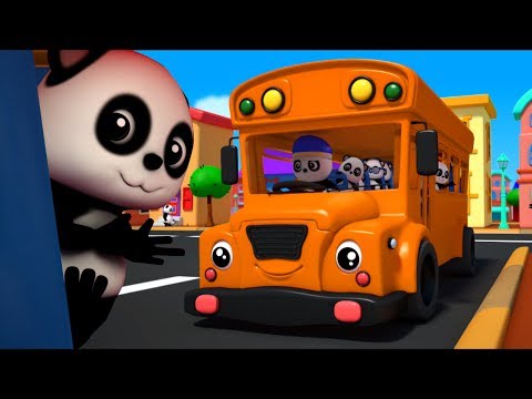 колеса на автобусе пойти кругом | Дети потешки | Baby Bao Panda | 3D Rhymes | The Wheels on the Bus