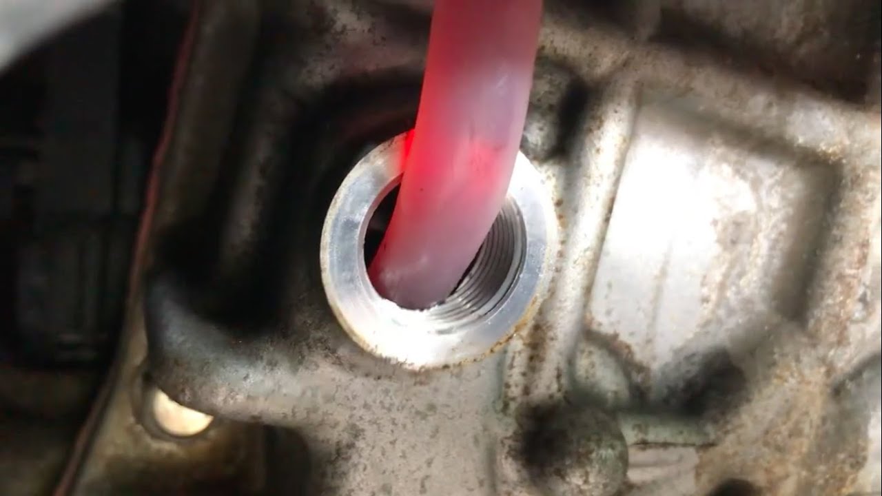 NO PUMP! 2015 Toyota RAV4 FWD LE transmission fluid change. - YouTube