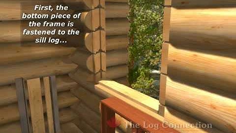 The best log window opening detail by The Log Connection