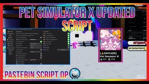 PET SIMULATOR X Script Pastebin 2023 UPDATE DAYCARE AUTO FARM HEART PILES | HATCH NEW EGG