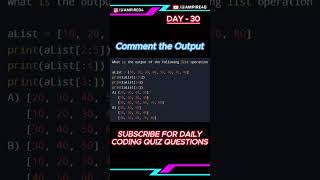 DAY - 30 Tell me the output of this code | Python Quiz Question | Daily Quiz Challenge | Ampire