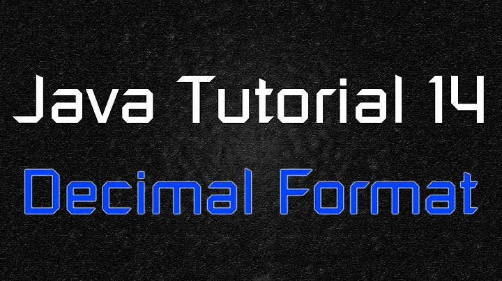 Java Tutorial 14 - DecimalFormat (Rounding, adding comas, etc.)