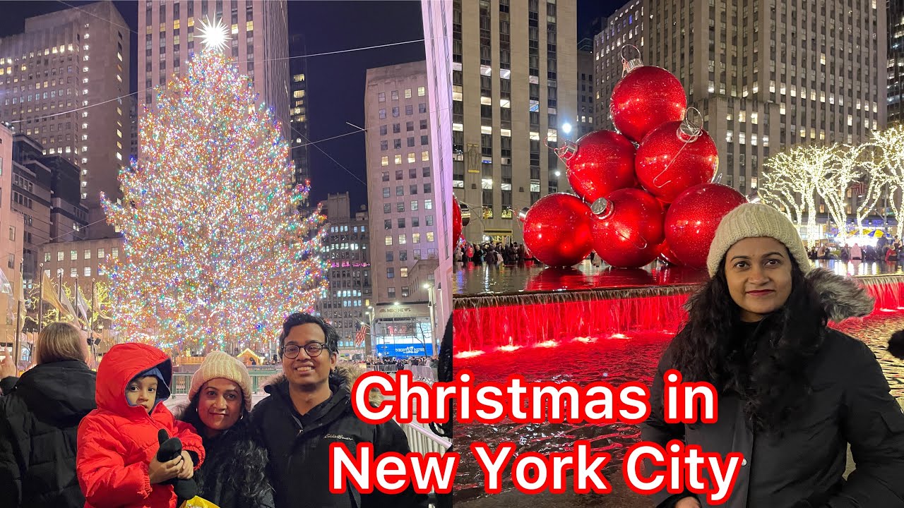 Christmas Lights in New York City 2022Rockefeller Centre Christmas
