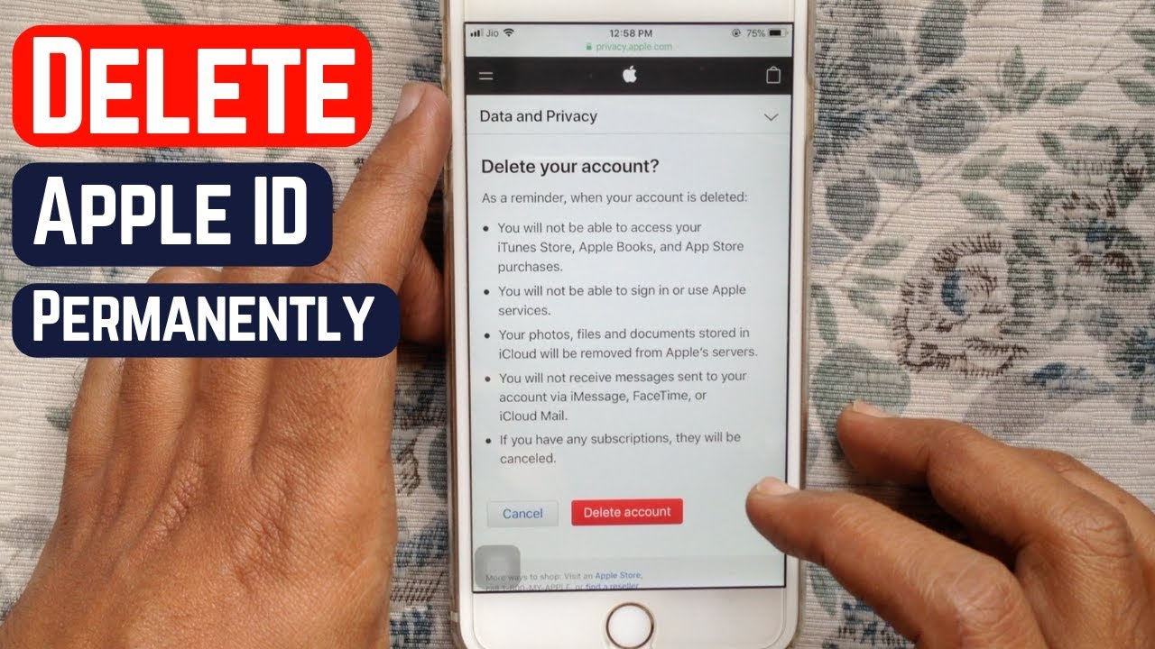 How to Delete Your Apple ID Permanently on iPhone YouTube