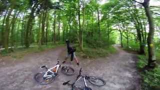 single track mountain bike trail in Roskilde