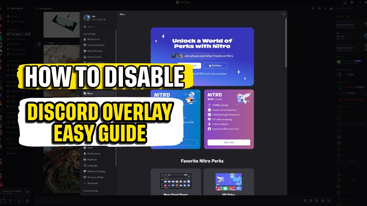 Как отключить оверлей в Discord: краткое руководство