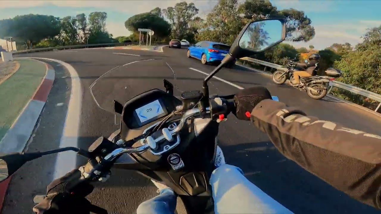 Riding the QJ Motor MTX 125. Road and Off road [RAW Onboard]