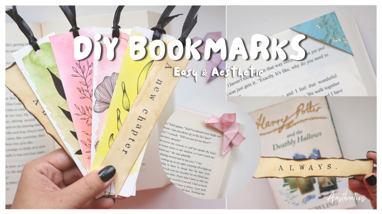 DIY Easy  Aesthetic Bookmark Ideas  Aasthaetics