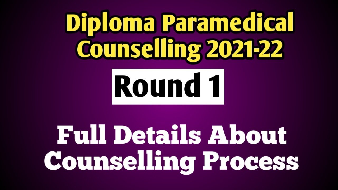 Diploma Paramedical counselling 2021-22| Full details about counselling process|Vjalerts|