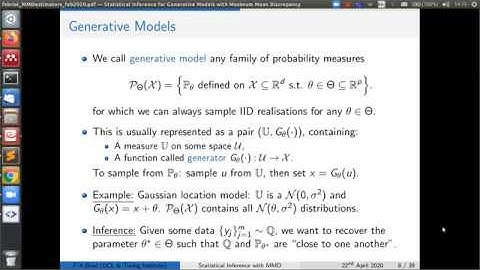 Statistical Inference for Generative Models with Maximum Mean Discrepancy