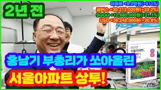 2년 전 홍남기 부총리가 쏘아올린 서울아파트 상투