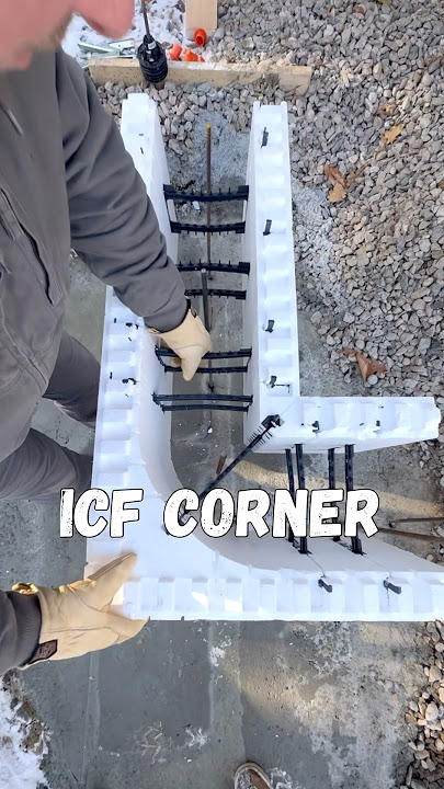 🚨 Too Easy! How to build foundations with ICF. ASMR #diy #tools #construction