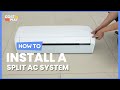 How to install a split ac system at home   stay chill with costway split ac  fp10293us