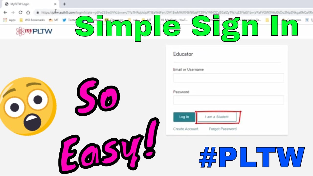 Simple Sign in Steps for Project Lead The Way #PLTW - YouTube