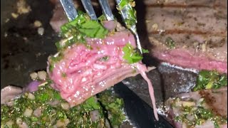 Amazingly Delicious Flank Steak w/Chimichurri Sauce