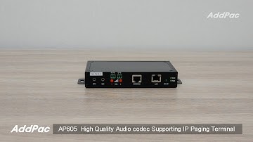 AP605  High Quality Audio Codec Supporting IP Paging Terminal(고품질 오디오 코덱 지원 IP 페이징 터미널)