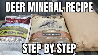 How to Make Your Own Deer Minerals CHEAP!!!