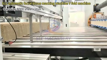 High speed automatic tissue folding machine facial tissue paper  C V folding machine production line