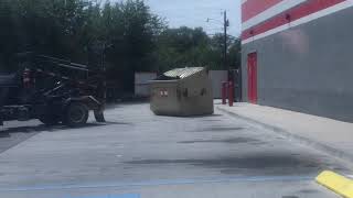 El Paso Disposal dumpster changeout