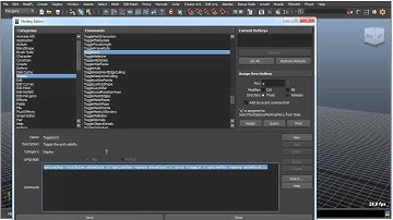 The Maya Hotkey editor