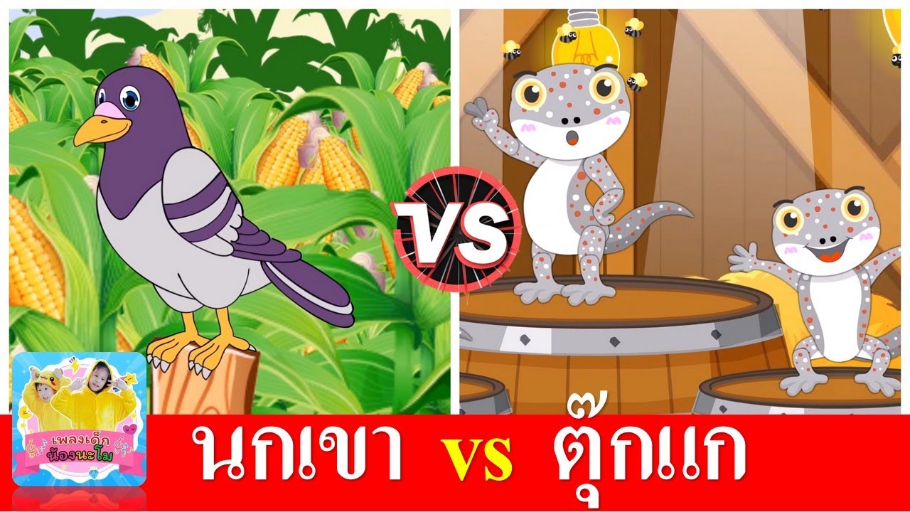 นกเขาบินข้ามเขา vs ตุ๊กแก | เพลงเด็กอนุบาล