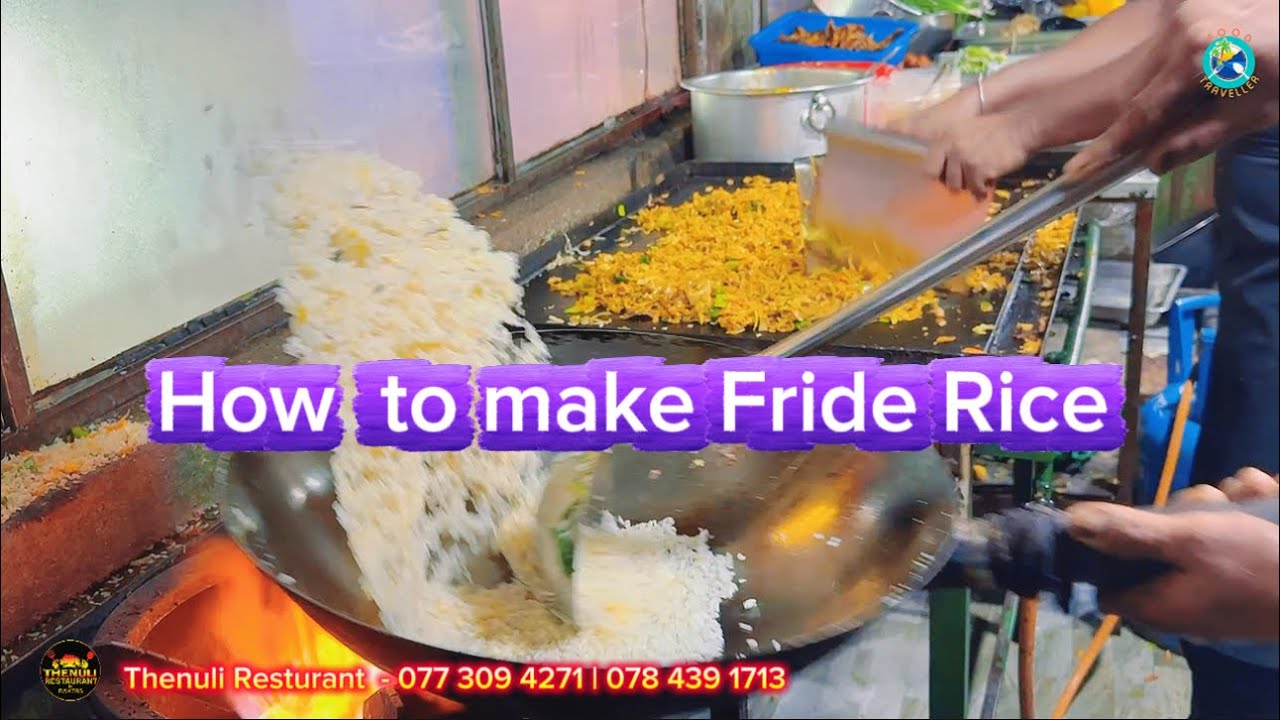 Fride Rice Counter රසම රස Fride Rice කන්න එන්න Thenuli Restaurant & Bakers - YouTube