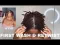 FIRST LOC WASH AND RE-TWIST | 1 MONTH UPDATE