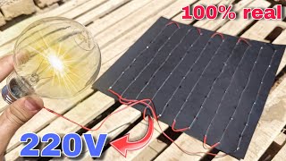 DIY Biggest Solar Panels 220V / make a amazing invention for free electricity