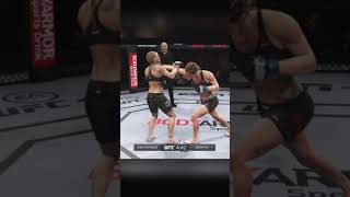 EA UFC 4 - OWC Destroying Valentina Shevchenko With Lauren Murphy #shorts