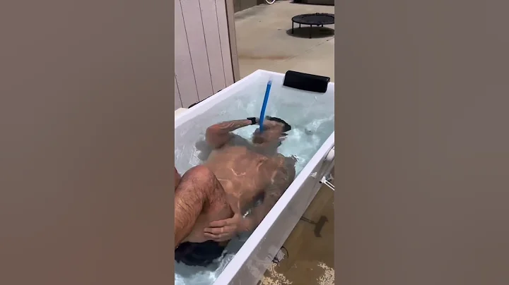 Using A SNORKEL In The Cold Plunge 🤿 #shorts