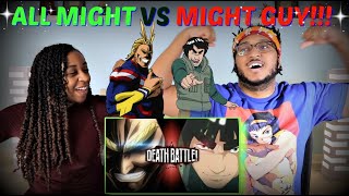 Death Battle 'All Might vs Might Guy (My Hero Academia VS Naruto)' REACTION!!!
