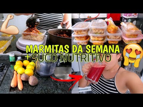 PREPARANDO MARMITAS SAUDÁVEIS PARA A SEMANA + SUCO ANTI ANEMIA ♥ – Bruna Paula