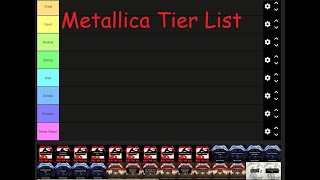 METALLICA TIERMAKER TIERLIST METALLICA TIERMAKER TIERLIST