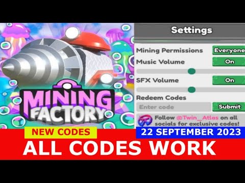 Mining Factory Tycoon Codes December 2023 - RoCodes