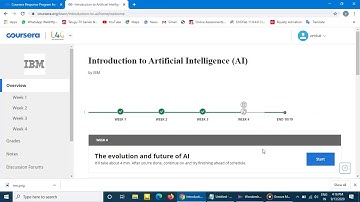 Coursera Course Introduction to Artificial Intelligence AI By IBM All Week Answers