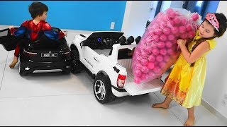 SUPER CARS A COLOR BALLS FOR BABIES! | Kids playing!😄
