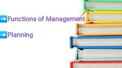 #Management | Intro. to management concepts and managerial skills | Functions of Management Planning