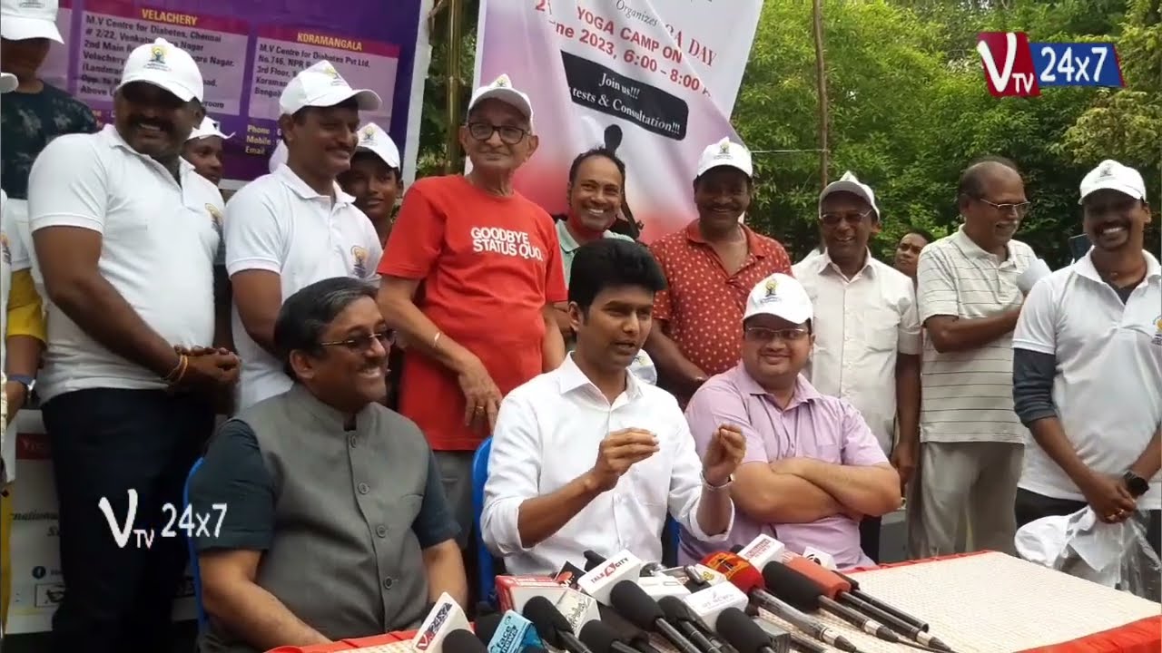 M.V. Hospital for Diabetes organized Health Check-up Camp for public awareness  general wellbeing