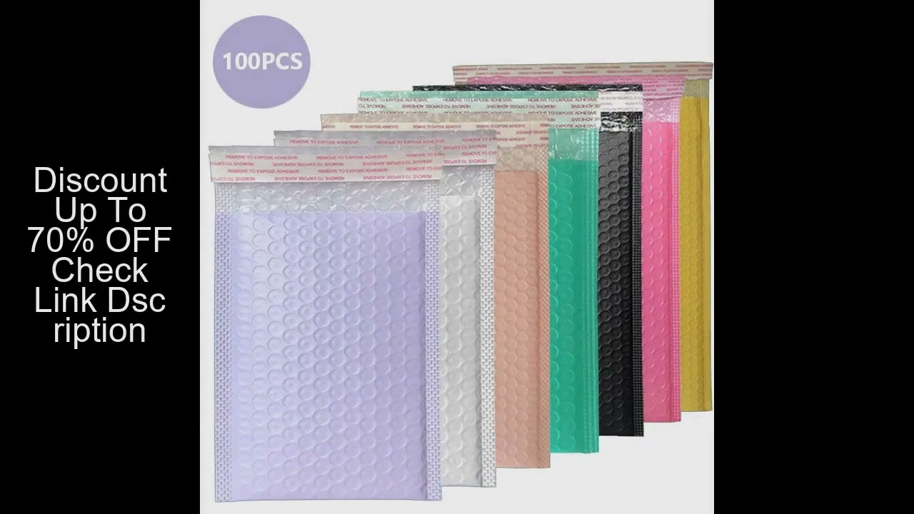 100PCS Bubble Mailers Small Business Supplies Shipping Bags for Packaging Bubbles Courier Envelope D