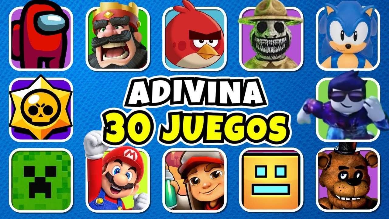Adivina 30 JUEGOS Por La Canción 😃❤️ Roblox |  Clash Royale| Fnaf | Minecraft | Poppy Playtime💚