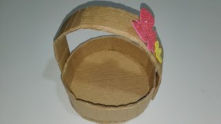 Easy way to recycle unused cardboard  طريقه سهله لإعادة استخدام ورق الكارتون  #recycle#