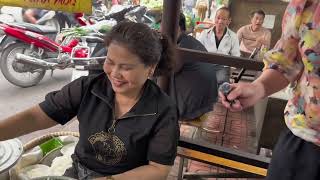 Đi Chợ Cơ Khí - Thượng Đình ăn bún riêu truyền thống Hà Nội | Eat delicious traditional food