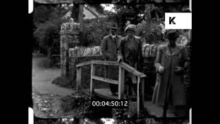 1930s UK, Exmoor Coast, Devonshire Countryside, Home Movies, 16mm