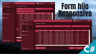C# ¿Cómo redimensionar formulario hijo en Panel padre? Diseño responsivo - Programación Xpress