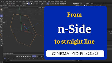 How to use n-Side to create a straight line in Cinema 4D 2023  @MaxonVFX​