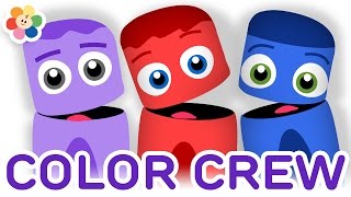 Color Collection 9 | Red, Blue, Purple | Color Learning Videos for Kids | Color Crew | BabyFirst TV