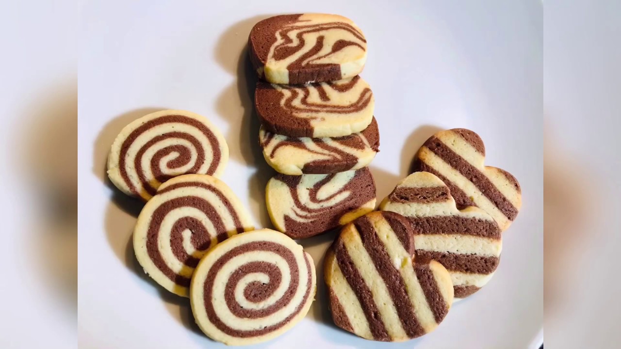 ነጭ እና ጥቁር ኩኪስ/Black and White Butter Cookies